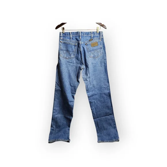 Wrangler George Strait Collection Cowboy Cut Blue Denim Jeans Men's 32x32 - Picture 6 of 7